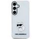 Karl Lagerfeld dėklas Samsung Galaxy S24+ telefonui IML Choupette, skaidrus