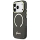 Guess IML Script Metal MagSafe Case for iPhone 17 Pro Max, Black