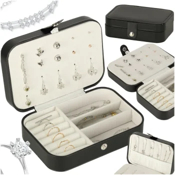 Compact Jewelry Box KX3100, Black