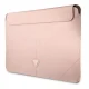 Guess Saffiano Triangle Logo dėklas 14\" nešiojamam kompiuteriui, rožinis