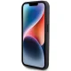 BMW Leather Stamp Blue Line dėklas telefonui iPhone 15 Pro Max 6.7\", Black