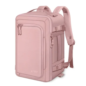 Tech-Protect Defender S50 kuprinė nešiojamam kompiuteriui, 20L, rožinė