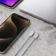 Dudao L6C USB-C į USB-C PD laidas 30W, 1m, šviesiai mėlynas