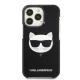 Karl Lagerfeld Choupette Head dėklas iPhone 13 / 13 Pro (6.1\"), juodas
