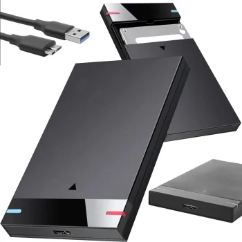 Išorinis disko korpusas 2.5" HDD / SSD, USB 3.0 SATA, juodas