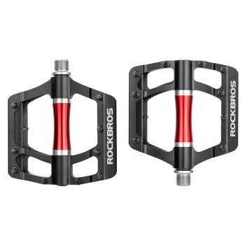 Rockbros 2020-12CBK aliumininiai dviračio pedalai, juodi