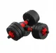 4Fizjo 315 Adjustable Bitumen Dumbbells 2 x 20 kg, Black/Red