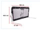 Bed Guard Rail 150cm, Black