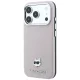 Karl Lagerfeld Grained Choupette Head Metal MagSafe dėklas iPhone 17/18 Pro Max, rožinis