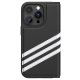 Atverčiamasis dėklas Adidas iPhone 14 Pro, juodas / baltas