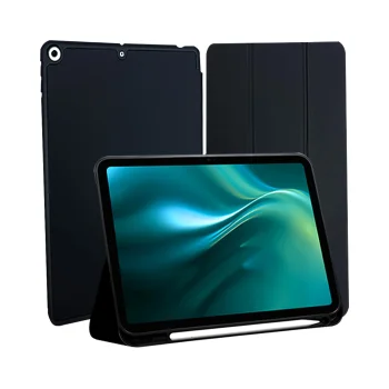Etteri atverčiamasis dėklas Apple iPad 7 2019 / 8 2020 / 9 2021 10.2'' su stovu, juodas