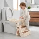Ecotoys vaikiškas klozeto dangtis su laipteliais ir rankenomis