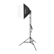 NEEWER NK200 šviesdėžių softbox apšvietimo komplektas su stovais ir LED lemputėmis