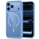 Tech-Protect MagOne CC MagSafe dėklas ir 2 apsauginiai stiklai iPhone 18 / 17 Pro Max, skaidrus mėlynas