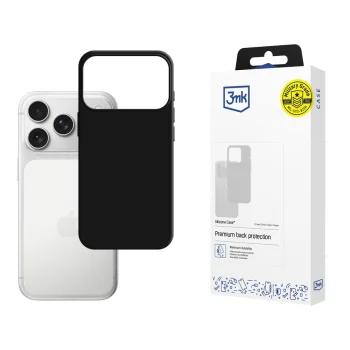 3mk Silicone Phone Case Cover iPhone 17 Pro Max - Black