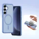 Dux Ducis Lawa Leather Case with Detachable Wallet for Samsung Galaxy S25+, Blue