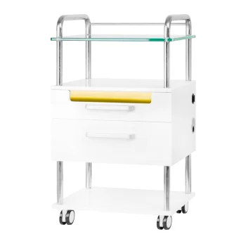 Podiatry Cart 6052T with UV-C Lamp, White