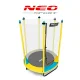 Neo-Sport Kids Garden Trampoline with Safety Net, 140 cm (4.5 ft)