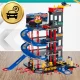 Bakalu Multi-Level Parking Garage with Cars and Helicopter
