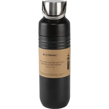 Le Creuset On The Go Insulated Water Bottle, 500ml, Matte Black