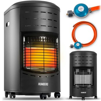 Nešiojamas dujinis šildytuvas Humberg HM-901, 4.2 kW, juodas