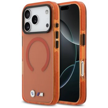 BMW M IML Shockproof MagSafe dėklas iPhone 17 Pro Max telefonui, oranžinis