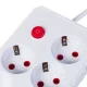 Maclean MCE392 W maitinimo ilgintuvas, 4 lizdai, 3x USB, 2500W, 1.5m, balta