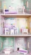 Ecotoys 4121 Wooden Dollhouse Rezydencja Jagodowa with Furniture