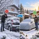 Vandeniui atsparus automobilio uždangalas PEVA, dydis M (430 x 160 x 120 cm), sidabriškai pilkas