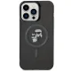 Karl Lagerfeld dėklas iPhone 15 Pro Max su MagSafe IML KC Glitter, juodas
