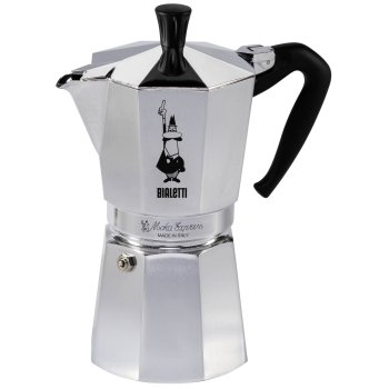 Bialetti Moka Express 9 puodelių kavinukas, sidabrinis