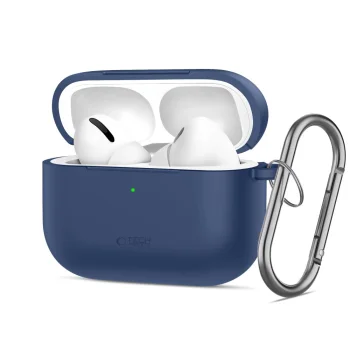 Tech-Protect Silicone Hook Case for AirPods Pro - Navy Blue