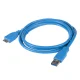 Maclean MCTV-586 USB 3.0 laidas, USB-A į Micro USB-B, 0.5 m, mėlynas