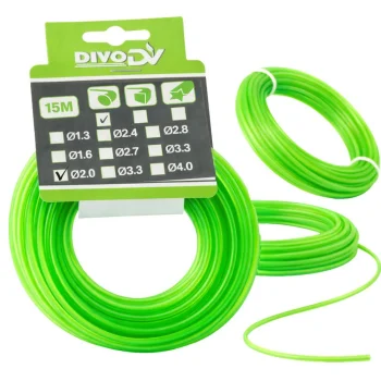 Trimerio valas DIVODV 15m, 2mm, žalias