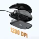 Ugreen 90789 laidinė optinė pelė, 1200 DPI, USB, 1.5 m, juoda