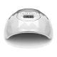 Activeshop Shiny 86W UV/LED nagų lempa, balta su sidabriniu perlu