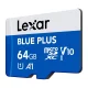 Lexar 3.0 64 GB microSD atminties kortelė (LMSBLPL064G-BNANG)