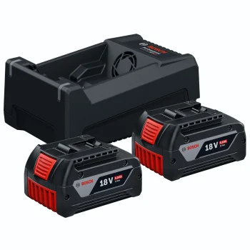 Bosch 2x GBA 18V 5.0Ah and Charger Starter Kit