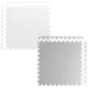 Foam puzzle mat white and gray 60 x cm 9 pcs