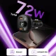 Tech-Protect CC06 automobilinis įkroviklis su FM siųstuvu, 72W, juodas