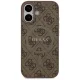 Dėklas Guess 4G Ring Classic Logo MagSafe, skirtas iPhone 17 - Rudas