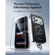 ESR UltraFit Classic apsauginis stiklas iPhone 18 Pro / 17 Pro, 2 vnt., juodas