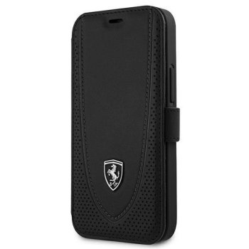 Ferrari Off Track Perforated Wallet Case for iPhone 12 mini Black