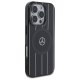Mercedes dėklas iPhone 16 Pro telefonui Double Layer Crossed Lines MagSafe, juodas