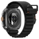 Nailoninis dirželis Spigen WBF1 laikrodžiui Samsung Galaxy Watch Ultra 47mm, juodas