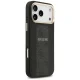 Guess 4G PU Stripe MagSafe dėklas, skirtas iPhone 17 Pro Max, juodas
