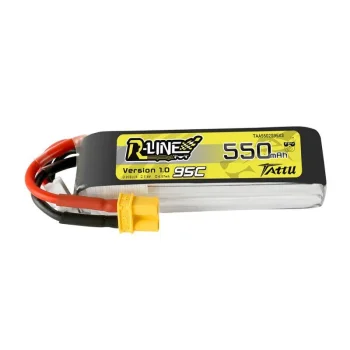 Tattu R-Line 550mAh 7.4V 95C 2S1P XT30 Battery