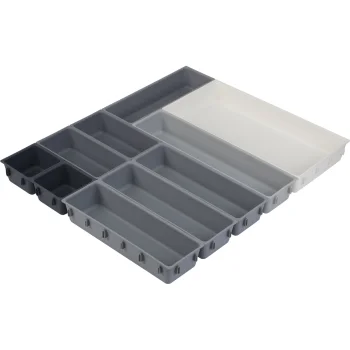 Joseph Joseph Blox 10-Piece Drawer Organiser Set, Grey