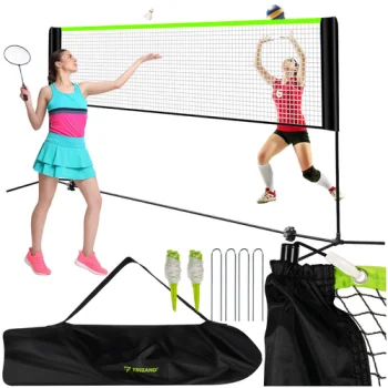 Trizand 3in1 nešiojamas sporto tinklas tinkliniui, badmintonui, tenisui