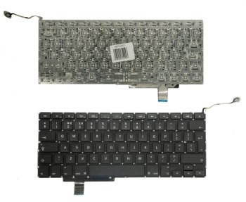 Extra Digital klaviatūra Apple MacBook Pro 17" A1297, UK išdėstymas, juoda